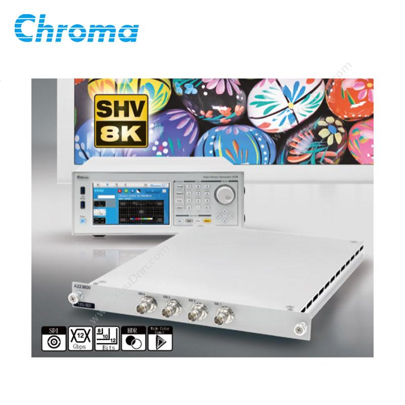 致茂电子12G-SDI信号模组-ModelA223800视频与色彩测试